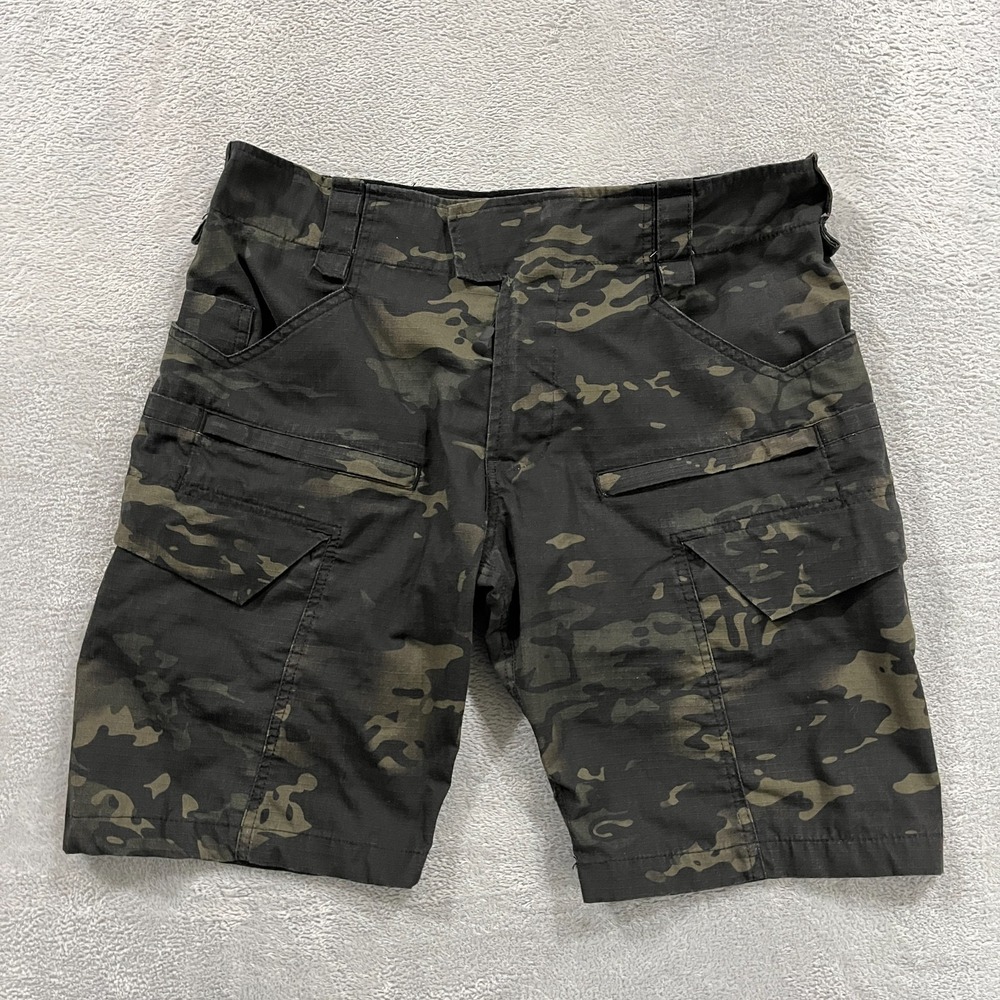 Yevhev Cargo Shorts Mens Large Tactical Combat Outdoor Gear Pockets Y2K